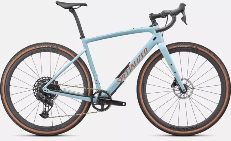 SPECIALIZED GRAVEL DIVERGE EXPERT CARBON - CODICE : 95422-3052 COLORE : Gloss Arctic Blue/Sand Speckle/Terra Cotta