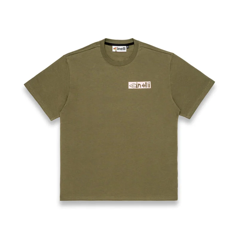 T-SHIRT CINELLI WE BIKE HARDER ARMY