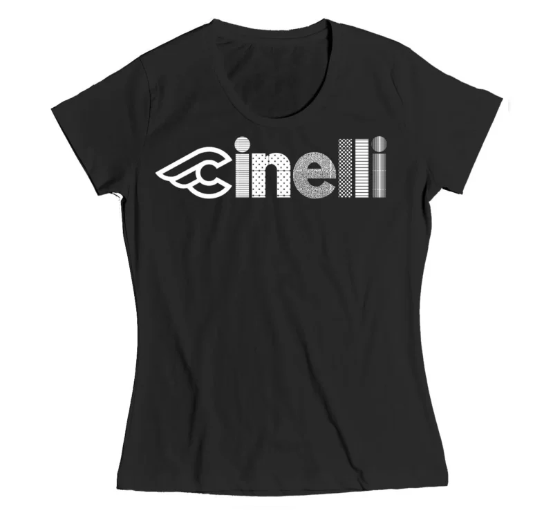 T-SHIRT CINELLI OPTICAL LADY NERO