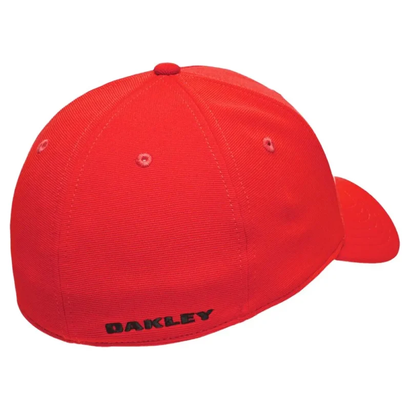 CAPPELLINO OAKLEY CON VISIERA TINCAN CAP RED/BLACK - immagine 3