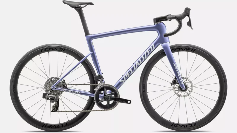 SPECIALIZED TARMAC SL8 EXPERT - SATIN POWDER INDIGO TINT OVER SILVER DUST / WHITE